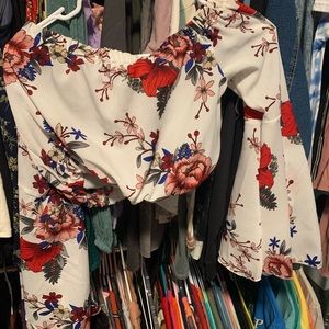 Amazon off the shoulder crop top